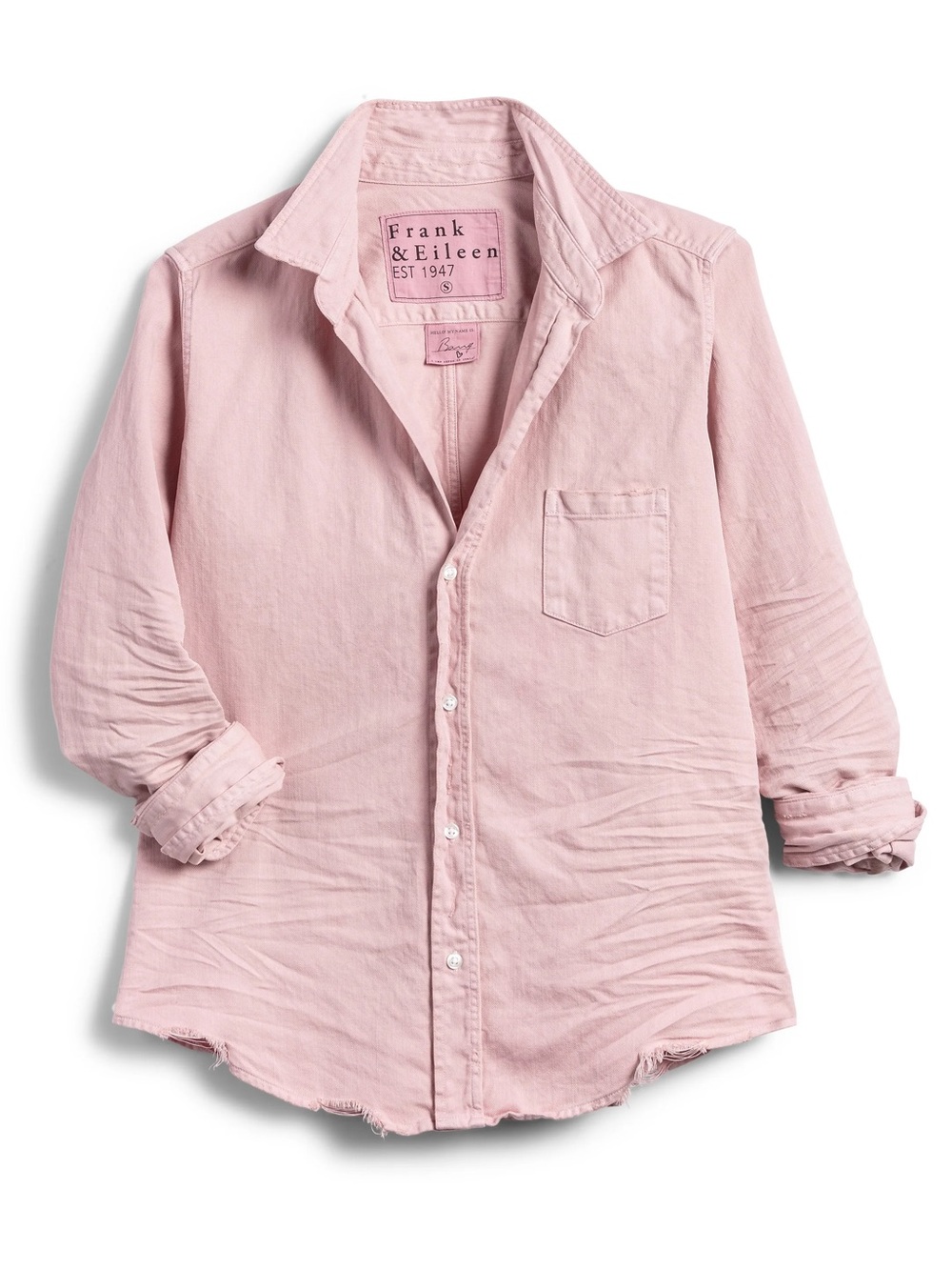 Frank & Eileen Barry Tailored Woven Button Up in Dirty Ballerina Size XS